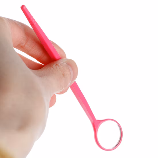 Ferramentas de uso de espelho de plástico para limpeza de dentes para higiene bucal
