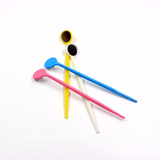 Kit descartável de mini espelho bucal para dentes orais colorido