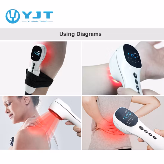 Dispositivo portátil de terapia de luz vermelha para alívio da dor a laser Lllt